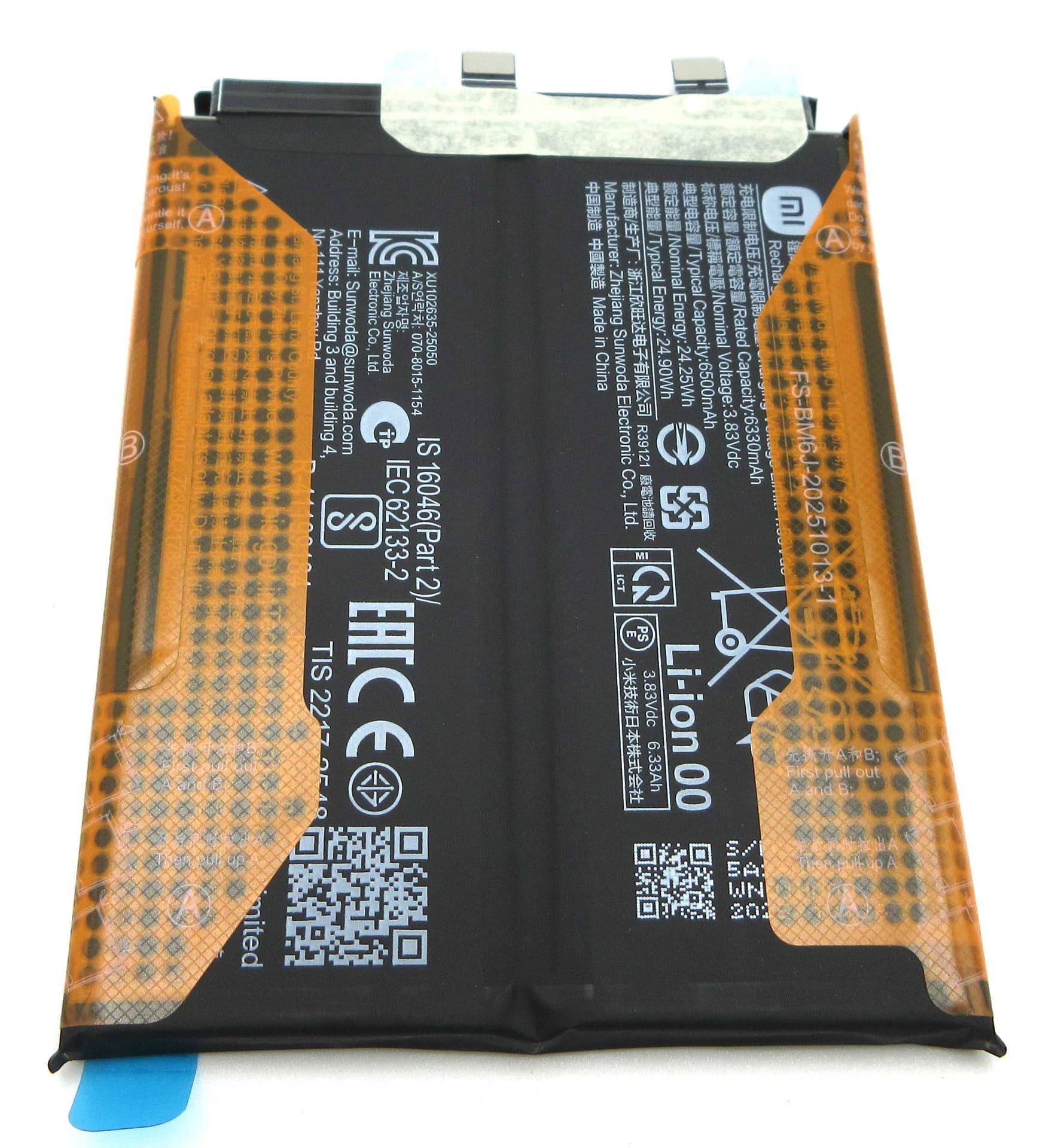 Xiaomi Poco M8 Pro 5G BM6J 6500mAh Battery - 1330102000205C - Xiaomi Replacement Part