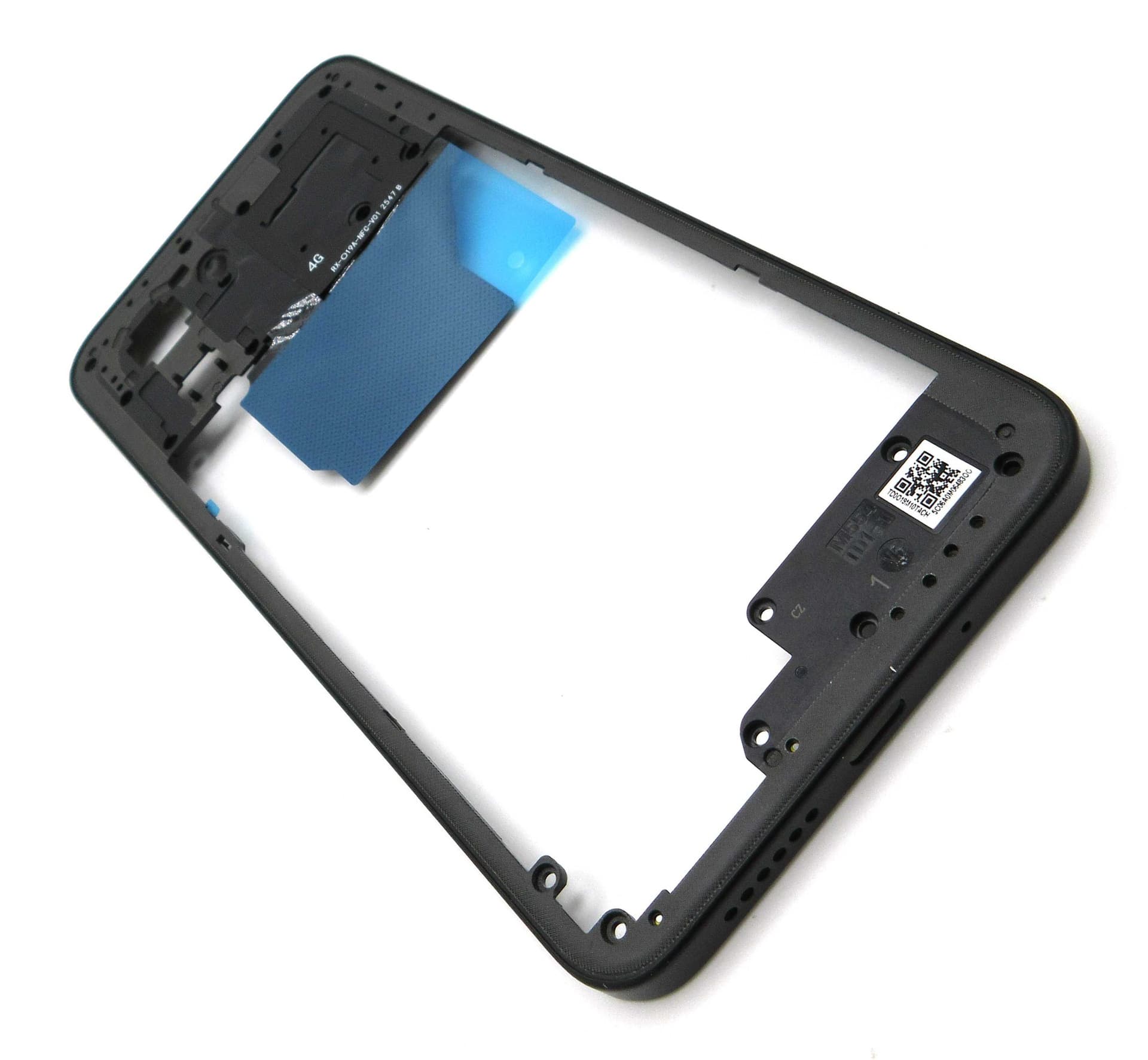 Xiaomi Poco M7 Middle Cover / Chassis - Black - 1610110001444A - Xiaomi Replacement Part