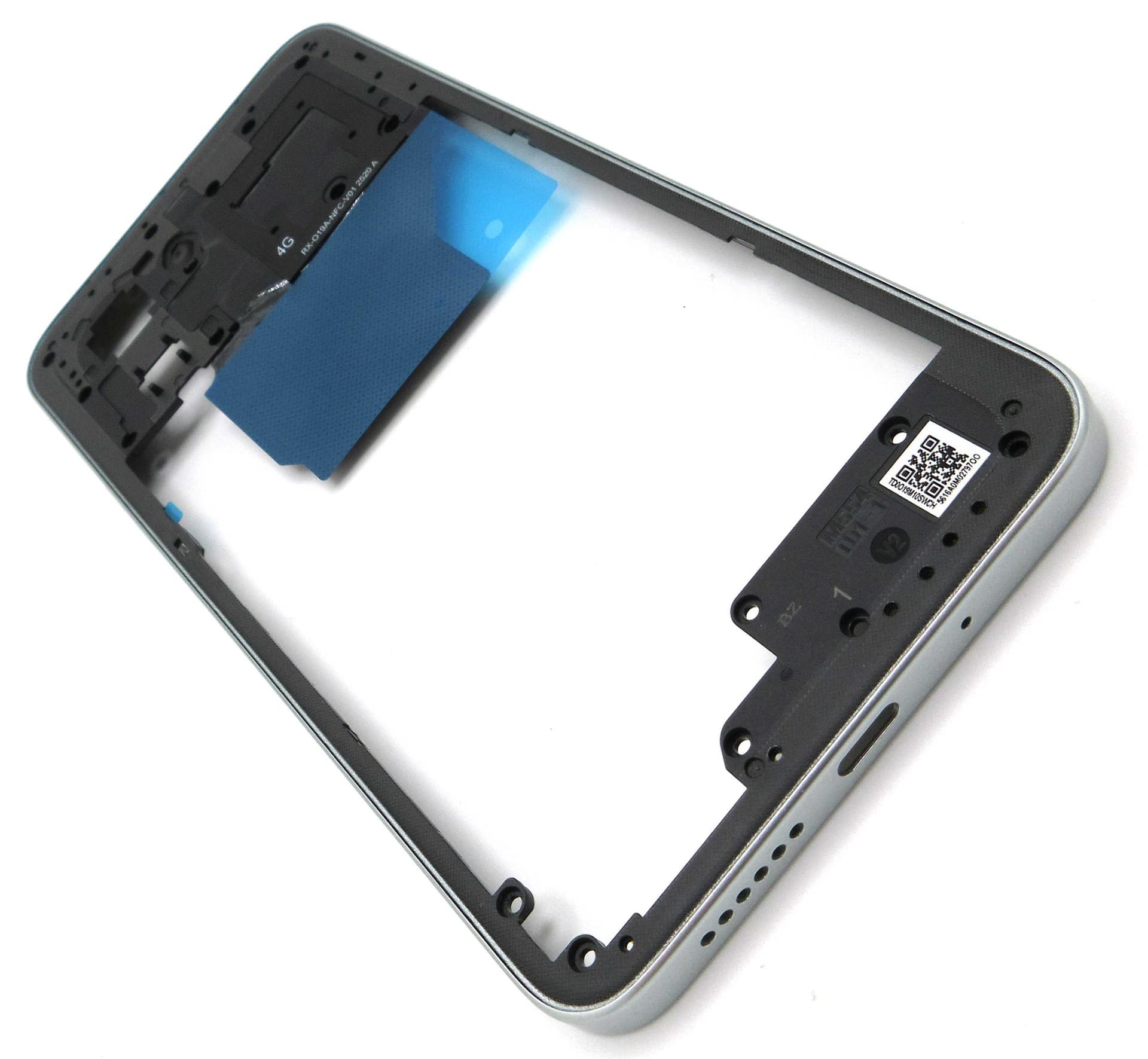 Xiaomi Poco M7 Middle Cover / Chassis - Silver - 1610110001453A - Xiaomi Replacement Part