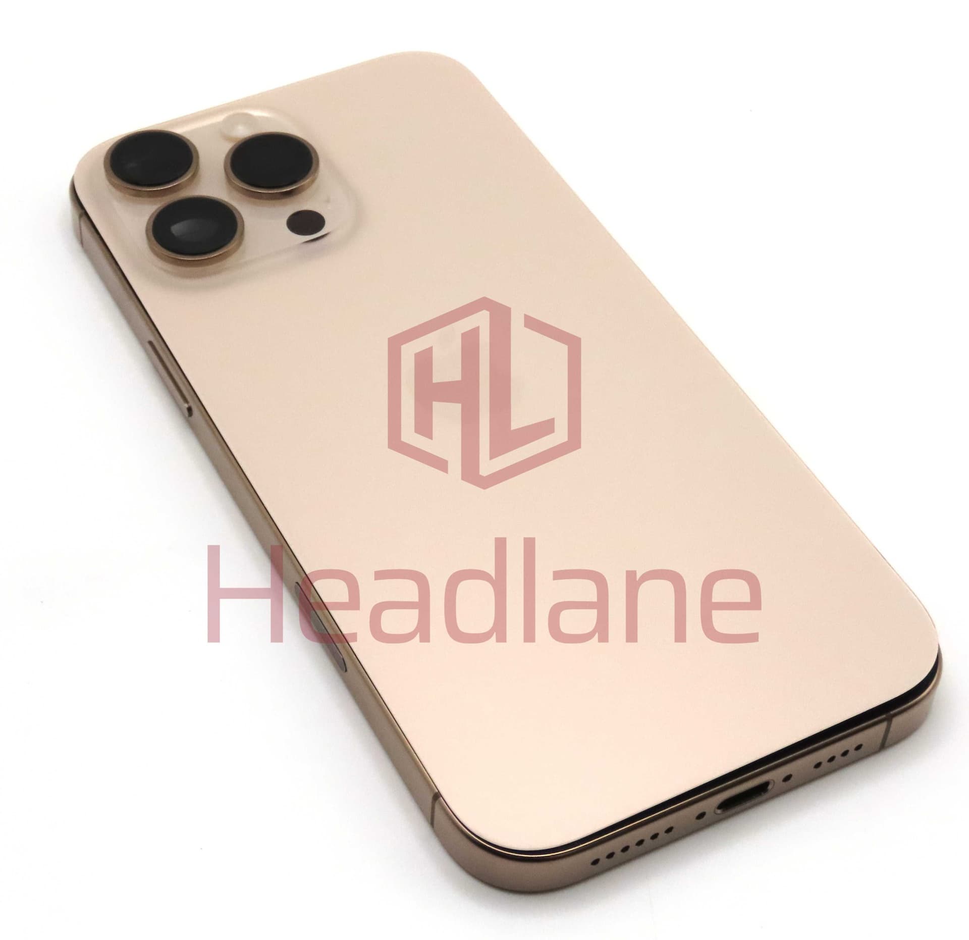 Apple iPhone 16 Pro Max Back / Battery Cover + Small Parts - Desert Titanium (Pulled - Grade A) (No Camera) - IP16PMBH-DT-A-NC