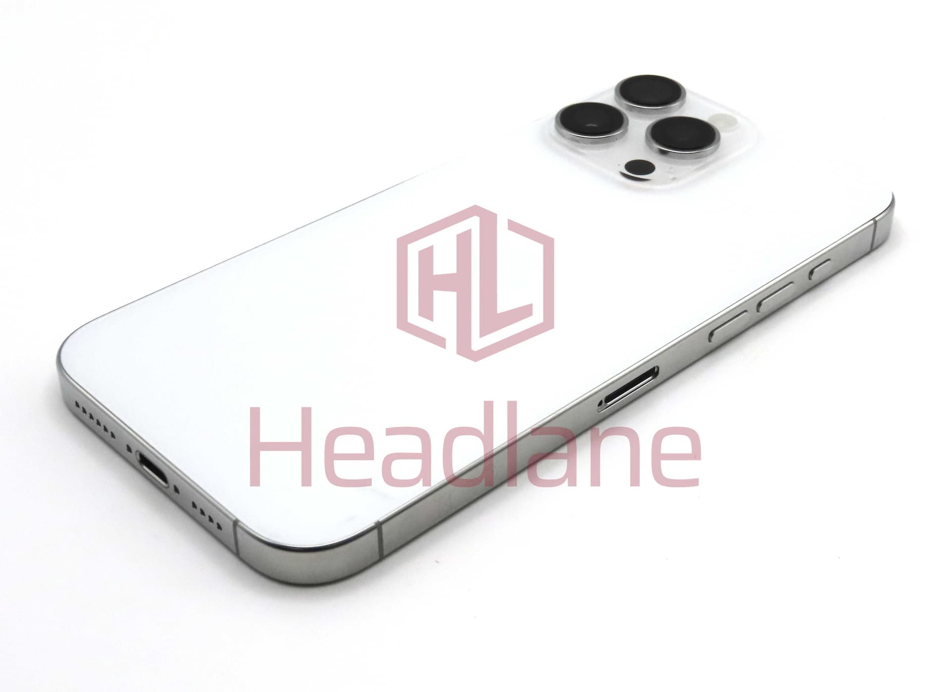 Apple iPhone 16 Pro Max Back / Battery Cover + Small Parts - White Titanium (Pulled - Grade A) - IP16PMBH-WT-A