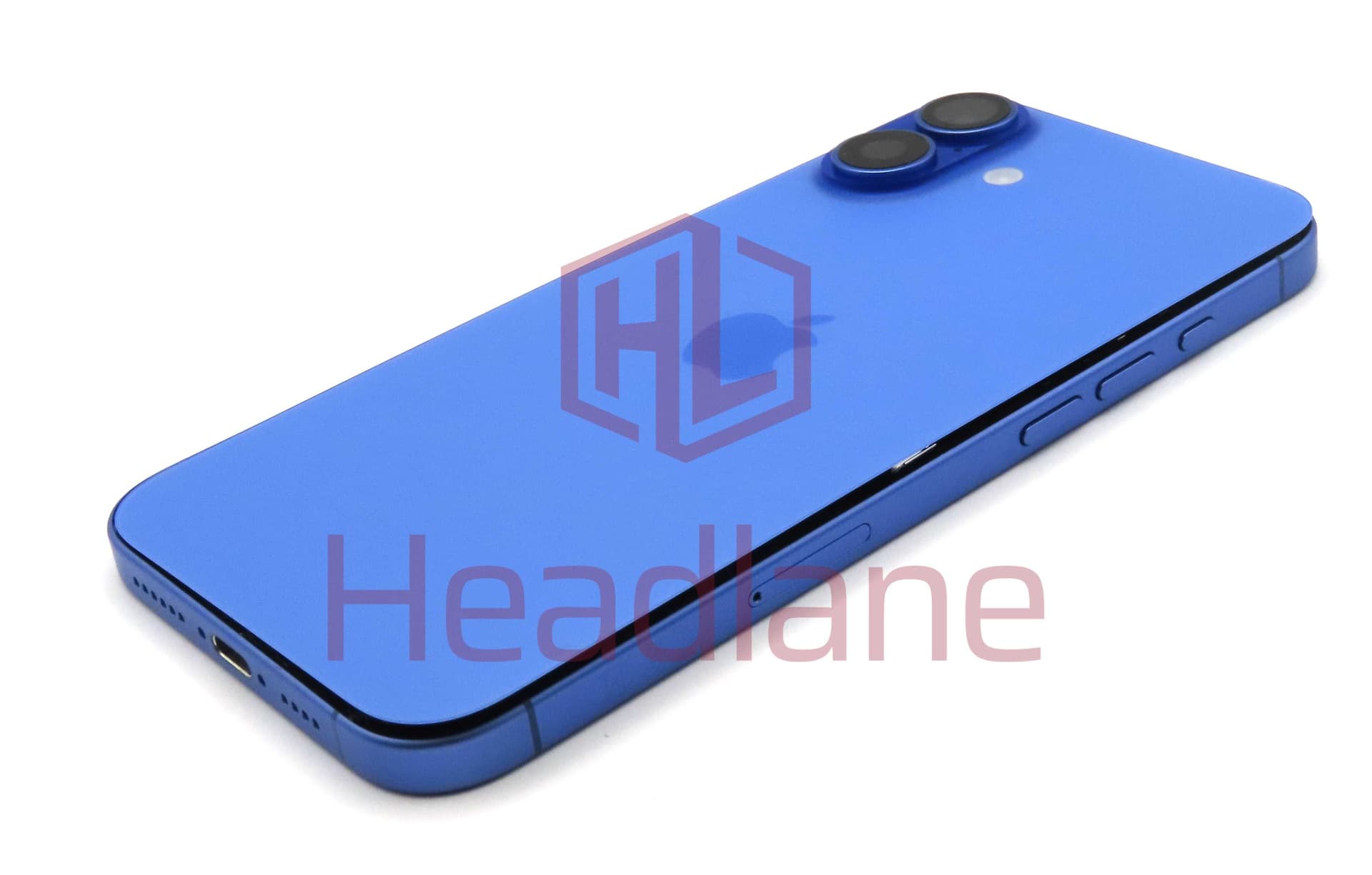 Apple iPhone 16 Plus Back / Battery Cover + Small Parts - Blue (Pulled - Grade A) - IP16PBH-BL-A