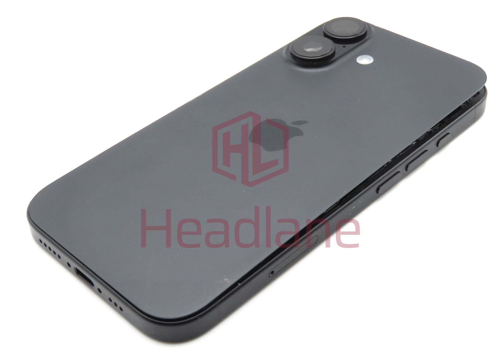 Apple iPhone 16 Back / Battery Cover + Small Parts - Black (Pulled - Grade C) - IP16BH-BK-C