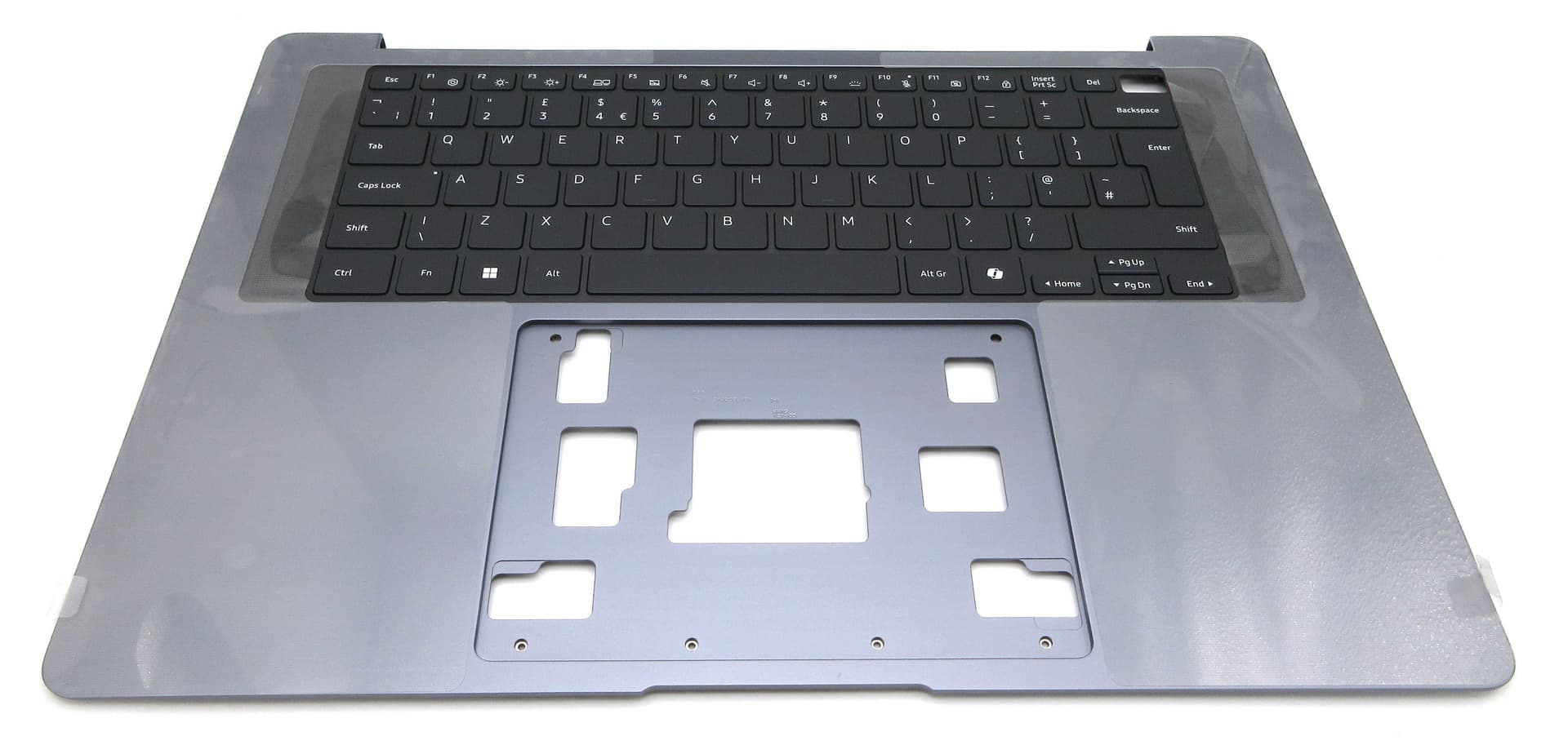 Samsung NP960XJG Galaxy Book6 Pro 16" Top Cover / Keyboard Assembly - Grey (UK - QWERTY) - BA97-13840A