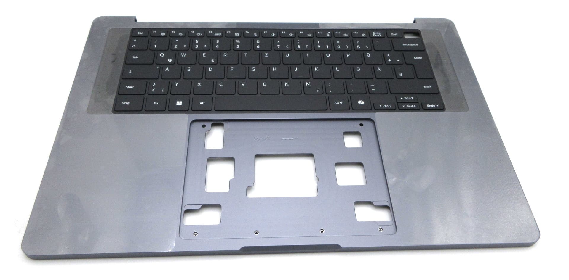 Samsung NP960UJH Galaxy Book6 Ultra 16" Top Cover + Keyboard Assembly - Grey (German - QWERTZ) - BA97-13807B