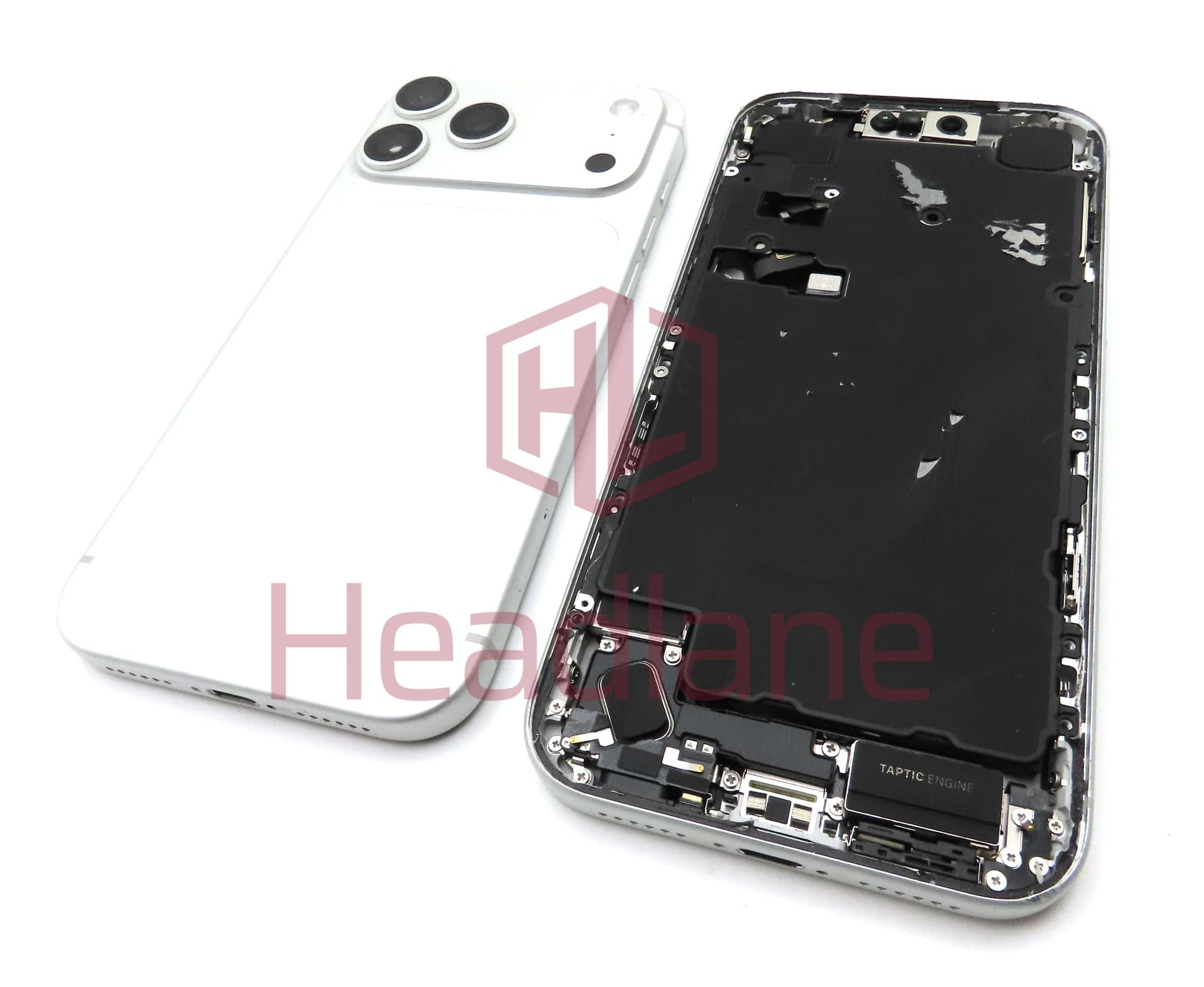 Apple iPhone 17 Pro Max Back / Battery Cover + Small Parts - Silver (Pulled - Grade B) - IP17PMBH-SL-B