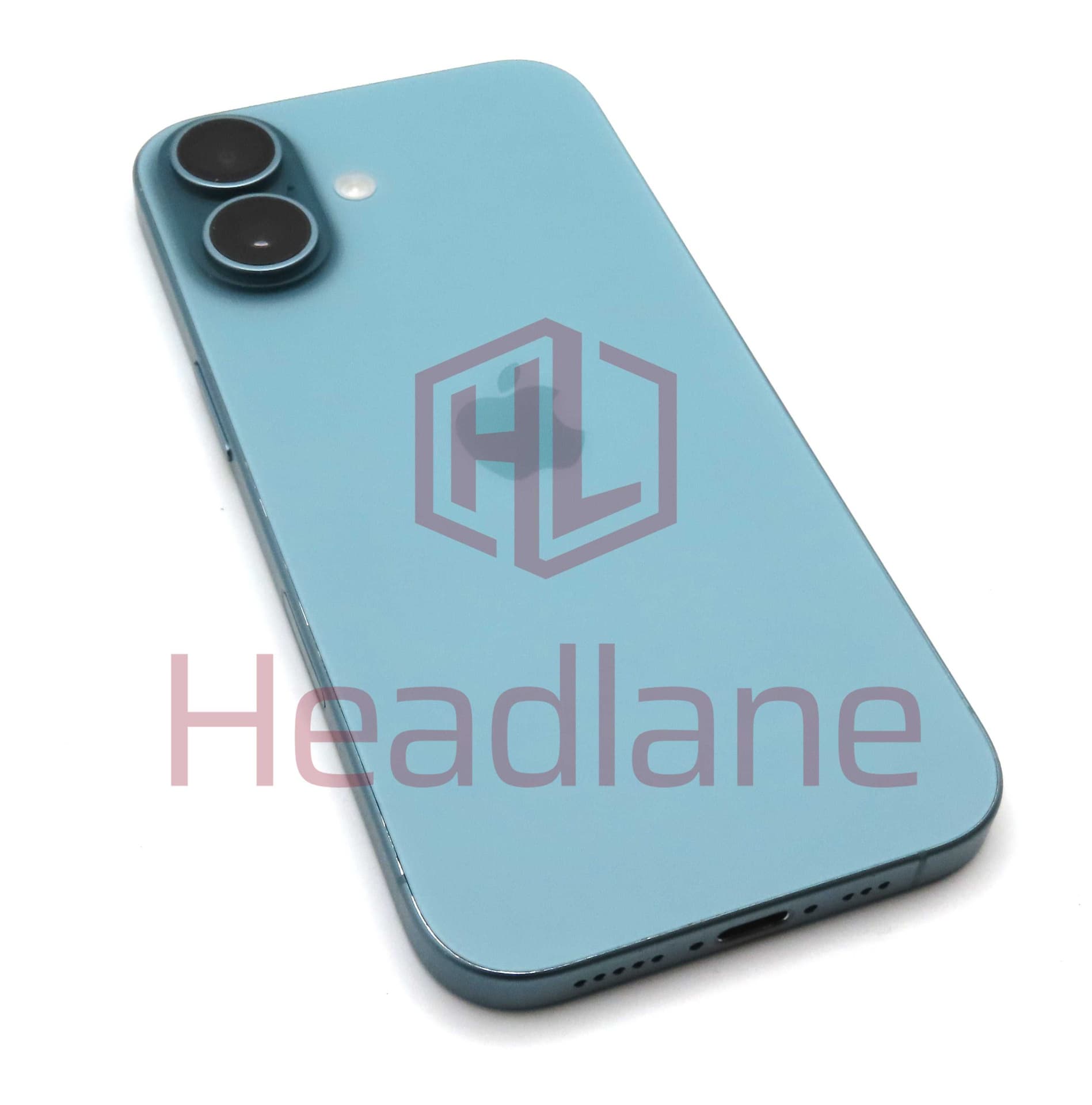 Apple iPhone 16 Back / Battery Cover + Small Parts - Teal (Pulled - Grade C) - IP16BH-TL-C