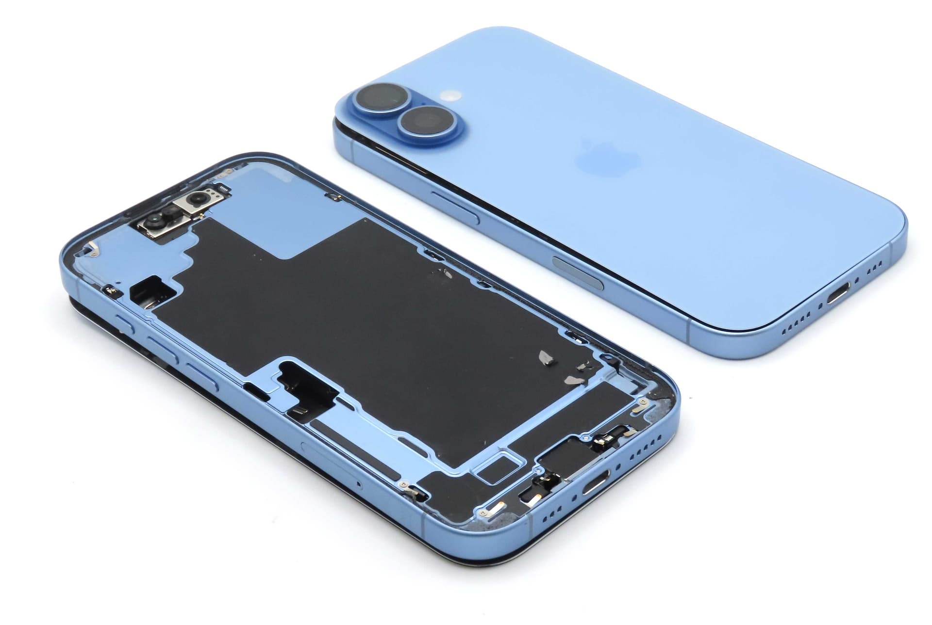 Apple iPhone 17 Back / Battery Cover + Small Parts - Mist Blue (Pulled - Grade A) - IP17BH-MB-A