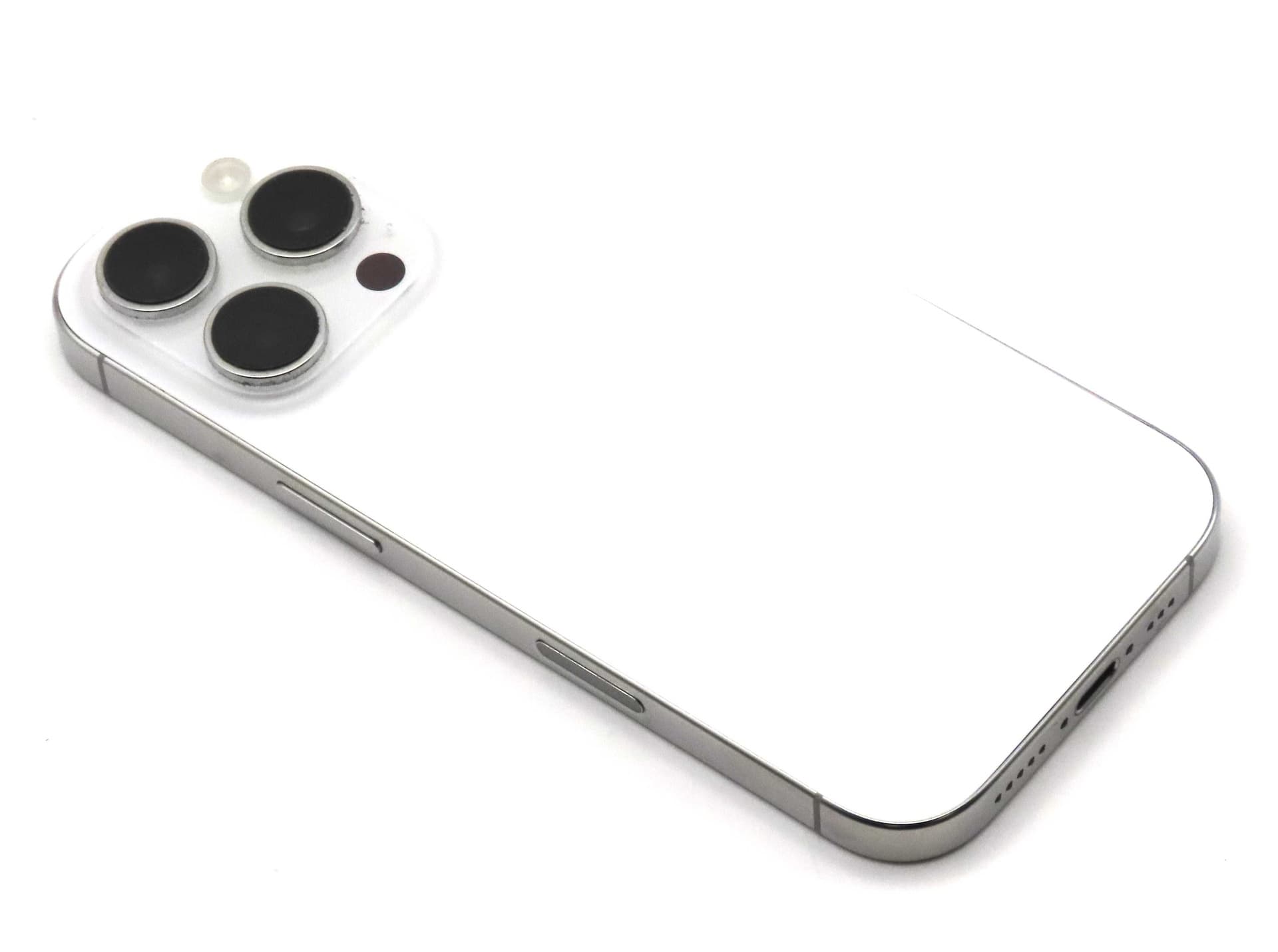 Apple iPhone 16 Pro Back / Battery Cover + Small Parts - White Titanium (Grade B) - IP16PRBH-WT-B