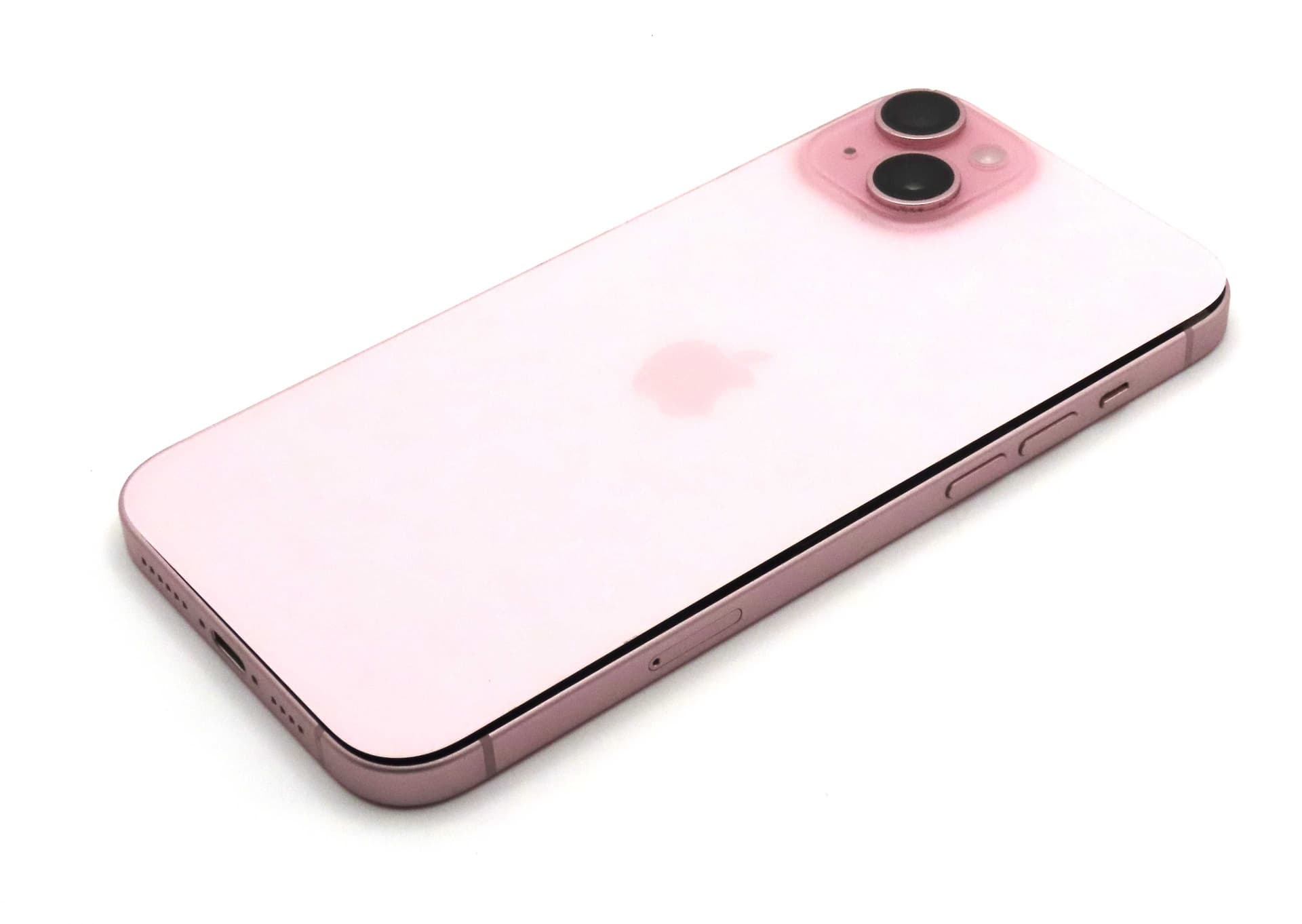 iPhone 15 Plus Back / Battery Cover + Small Parts - Pink (Pulled - Grade B) - IP15PBH-PK-B