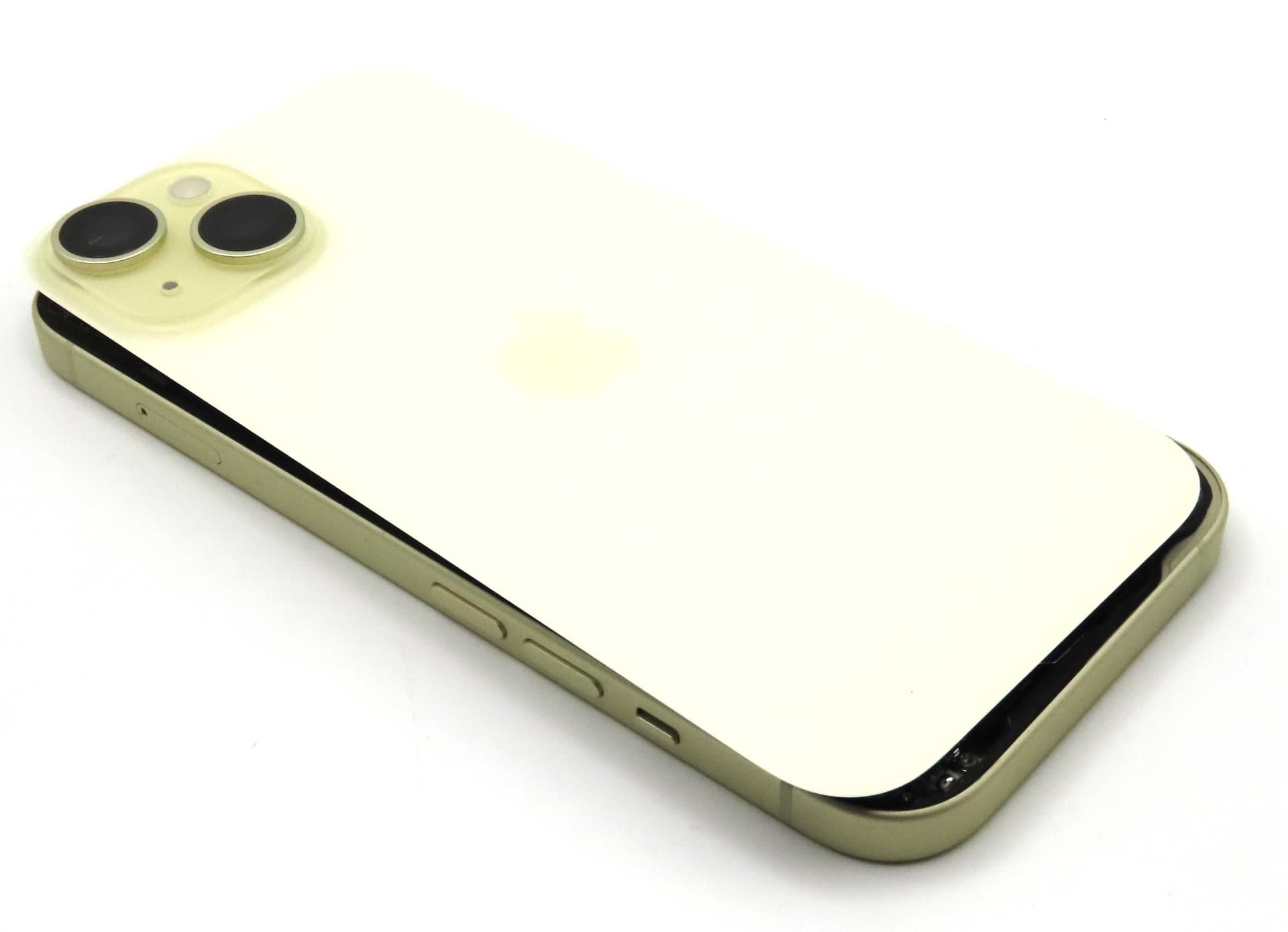 iPhone 15 Back / Battery Cover + Small Parts - Yellow (Pulled - Grade A) - IP15BH-YL-A - Unknown Replacement Part