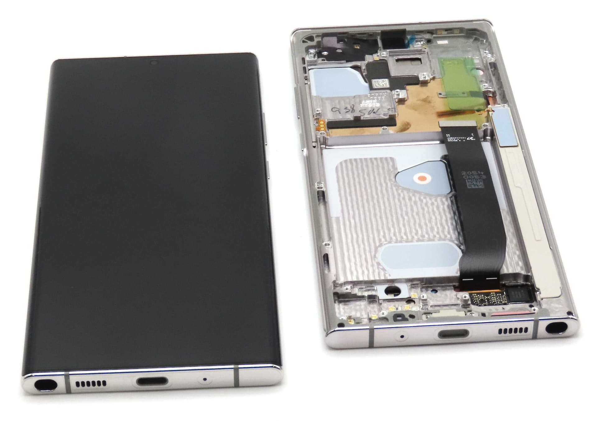 Samsung SM-N986 N985 Galaxy Note 20 Ultra 5G /4G LCD Display / Screen + Touch - White (No Camera) - GH82-31460C - Samsung Replacement Part