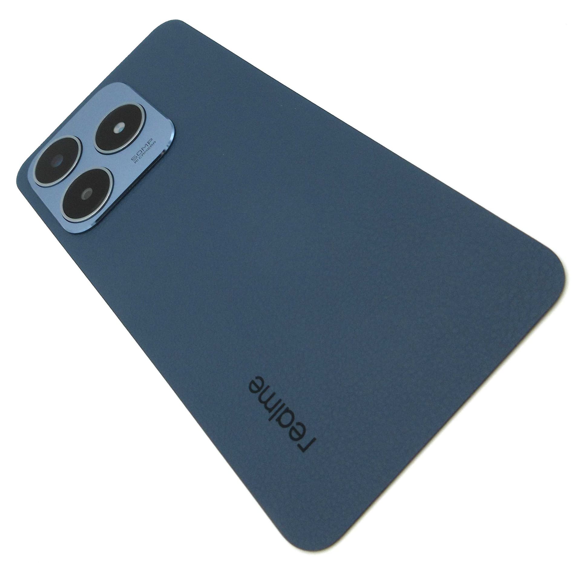 Realme RMX3939 C63 Back / Battery Cover - Leather Blue - 621033000270 - Realme Replacement Part