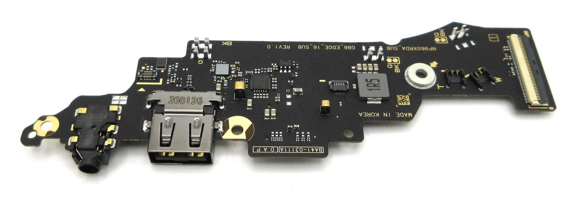 Samsung NP960XRD Galaxy Book6 Edge 16" Top USB / Headphone Jack / Memory Card Reader Board - BA92-27033A