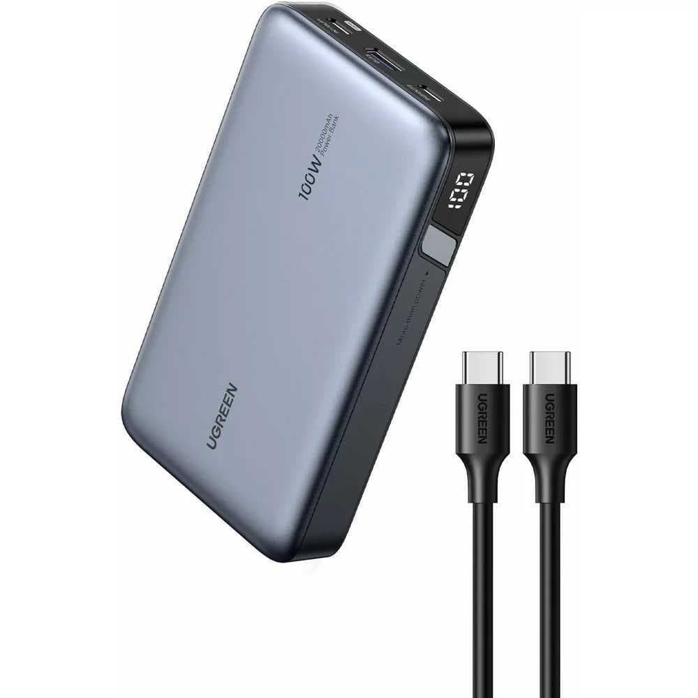 UGREEN PB720 Nexode 20000mAh 100W QC + PD Powerbank - Grey - PB720