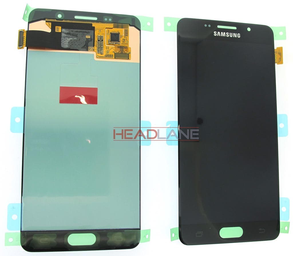 Samsung SM-A510 Galaxy A5 (2016) LCD Display / Screen + Touch - Black / Gold - GH97-18250B - Samsung Replacement Part