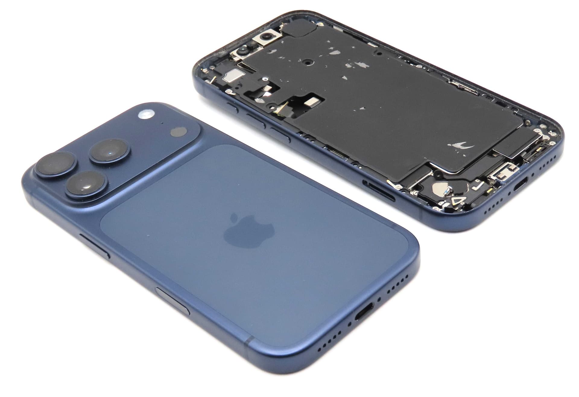Apple iPhone 17 Pro Back / Battery Cover + Small Parts - Deep Blue (Pulled - Grade B) - IP17PRBH-BL-B - Apple Replacement Part
