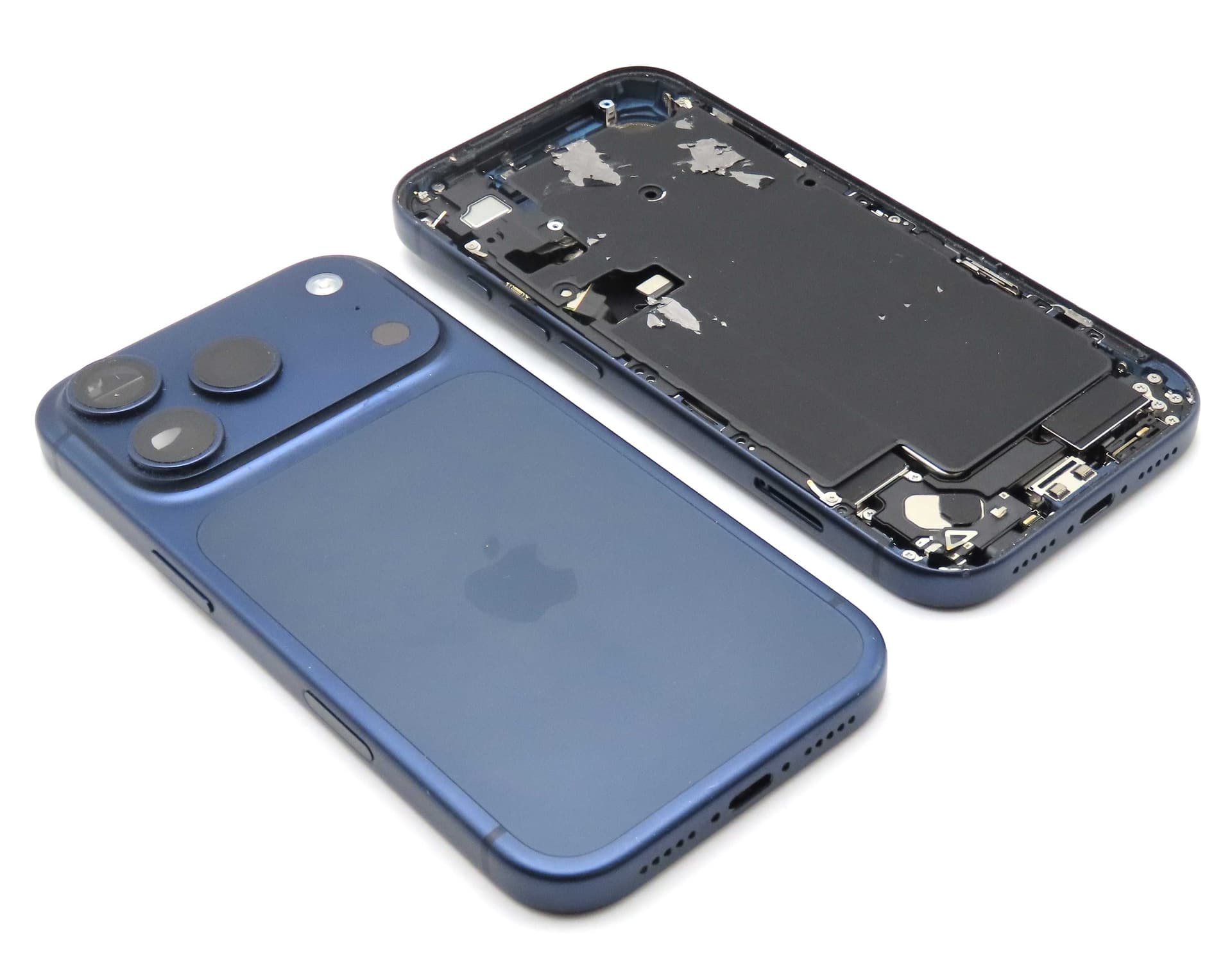 Apple iPhone 17 Pro Back / Battery Cover + Small Parts - Deep Blue (Pulled - Grade B) (No Camera) - IP17PRBH-BL-NC-B - Apple Replacement Part