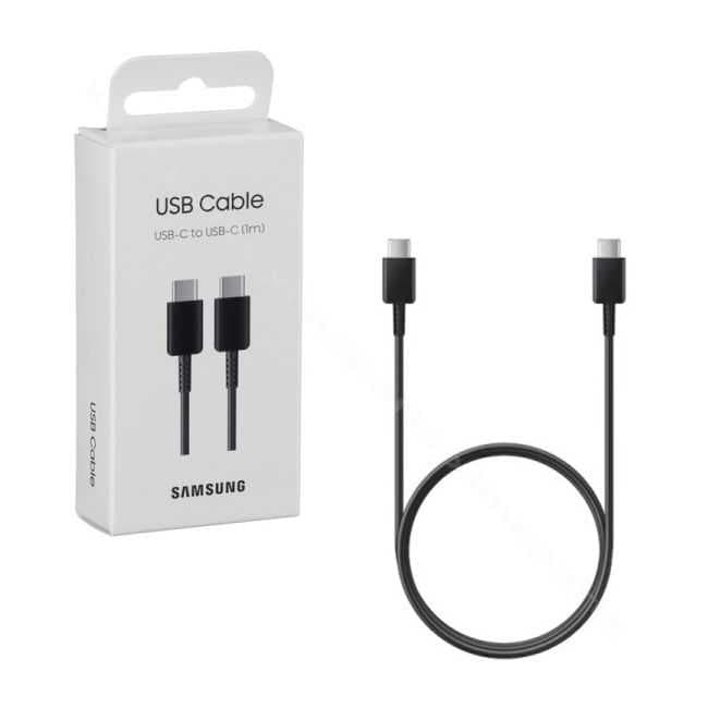 Samsung USB-C to USB-C Cable EP-DA705 25W 3A 1m - Black (Retail Packed) - EP-DA705BBEGWW - Samsung Replacement Part