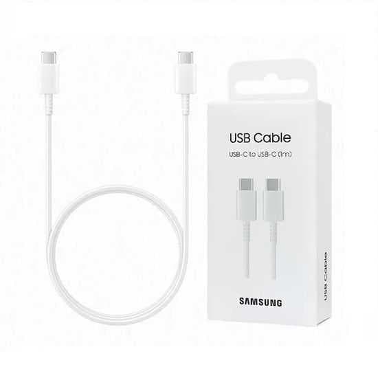 Samsung USB-C to USB-C Cable EP-DA705 25W 3A 1m - White (Retail Packed) - EP-DA705BWEGWW - Samsung Replacement Part