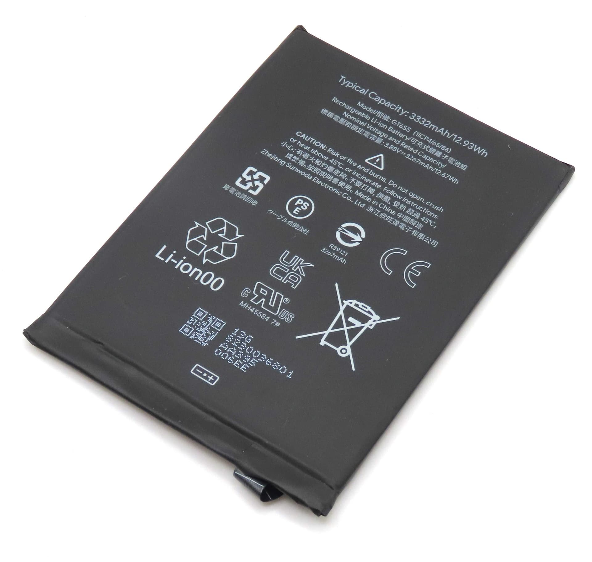 Google Pixel Fold GT6SS 3332mAh Internal Battery (Pulled) - G949-00415-01-A - Google Replacement Part