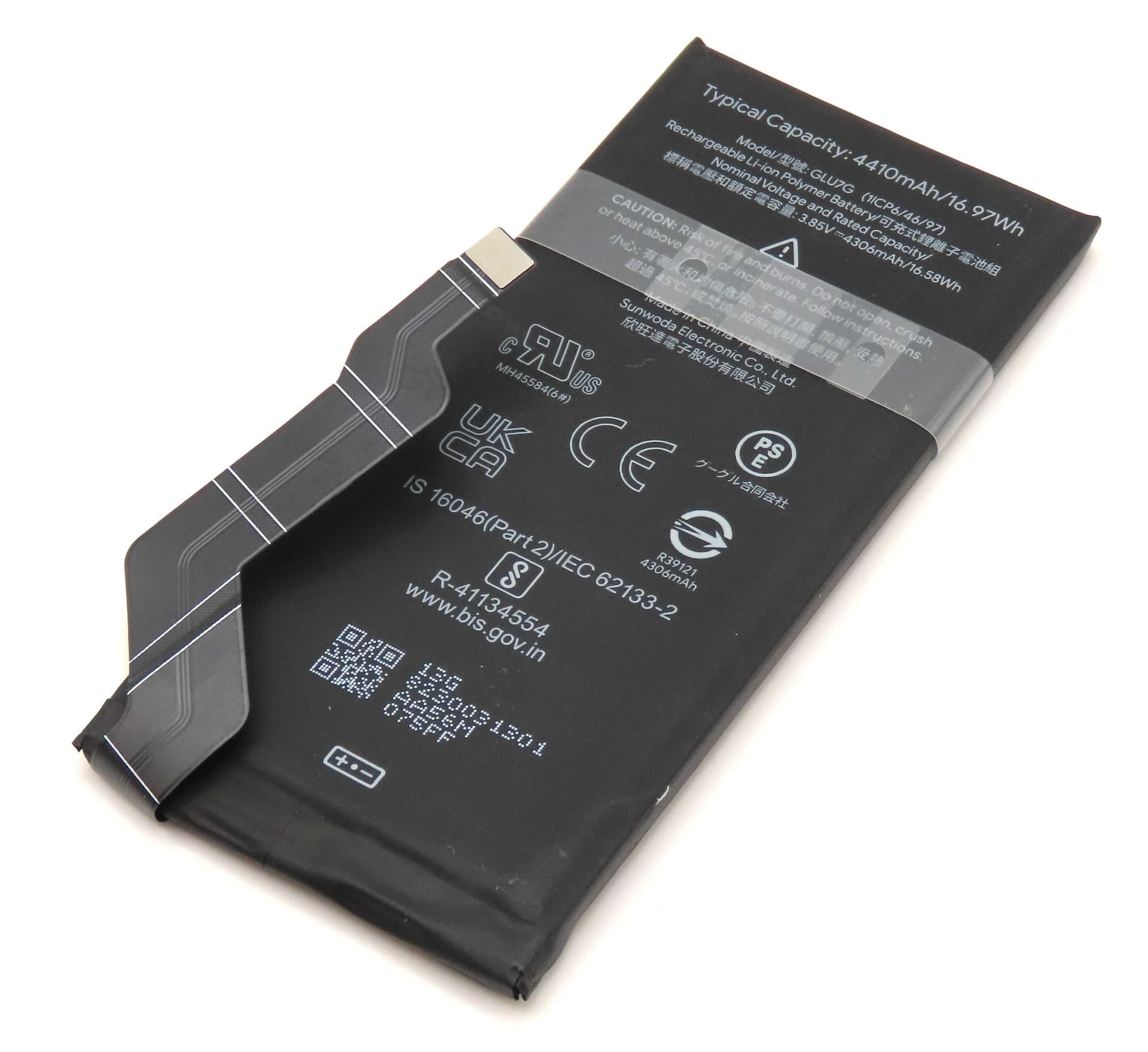 Google Pixel 6a GLU7G 4306mAh Internal Battery (Pulled) - G949-00262-01-A - Google Replacement Part