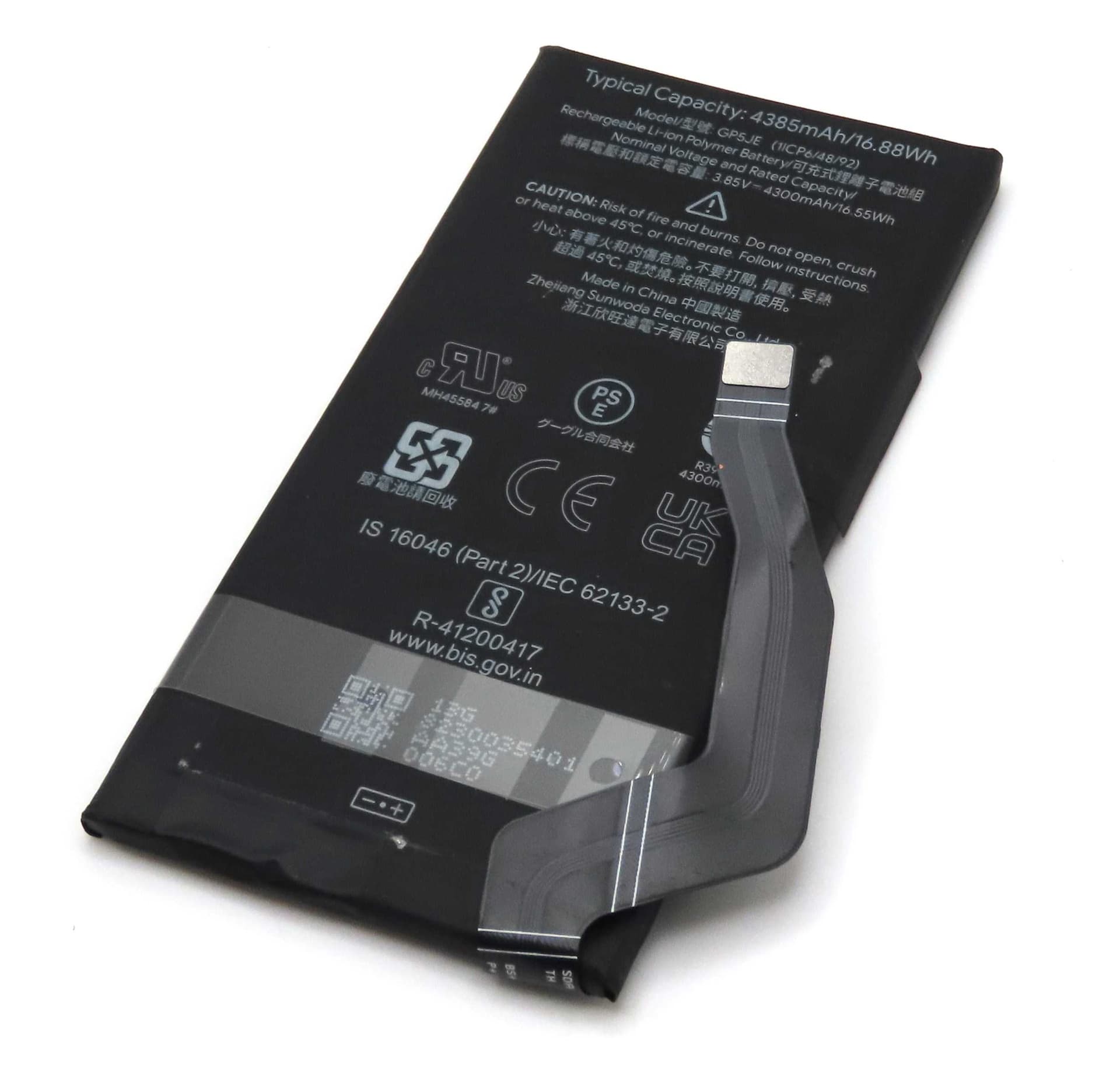 Google Pixel 7a 4300mAh GP5JE Internal Battery (Pulled) - G949-00398-00-A - Google Replacement Part