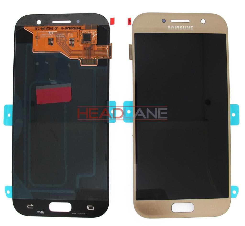 Samsung SM-A520 Galaxy A5 (2017) LCD Display / Screen + Touch - Gold - GH97-19733B - Samsung Replacement Part