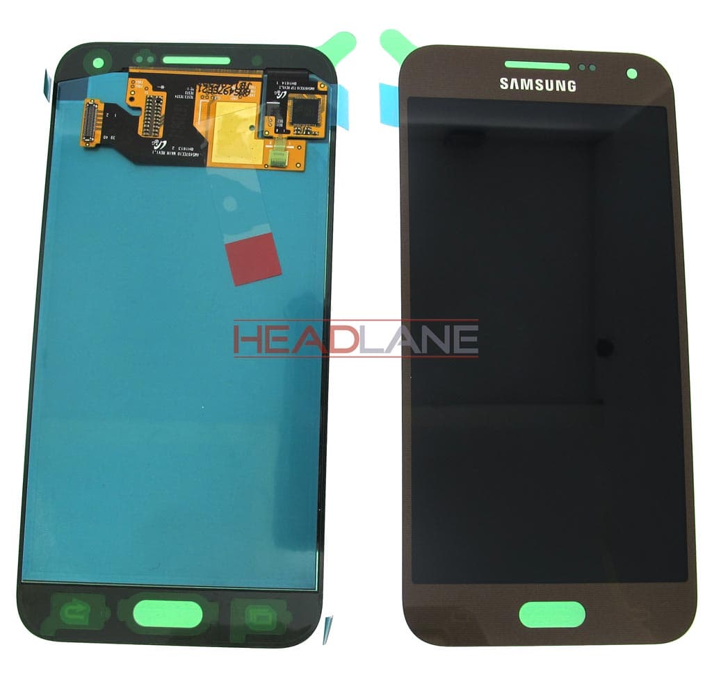 Samsung SM-E500 Galaxy E5 LCD Display / Screen + Touch - Brown / Gold - GH97-17114B - Samsung Replacement Part