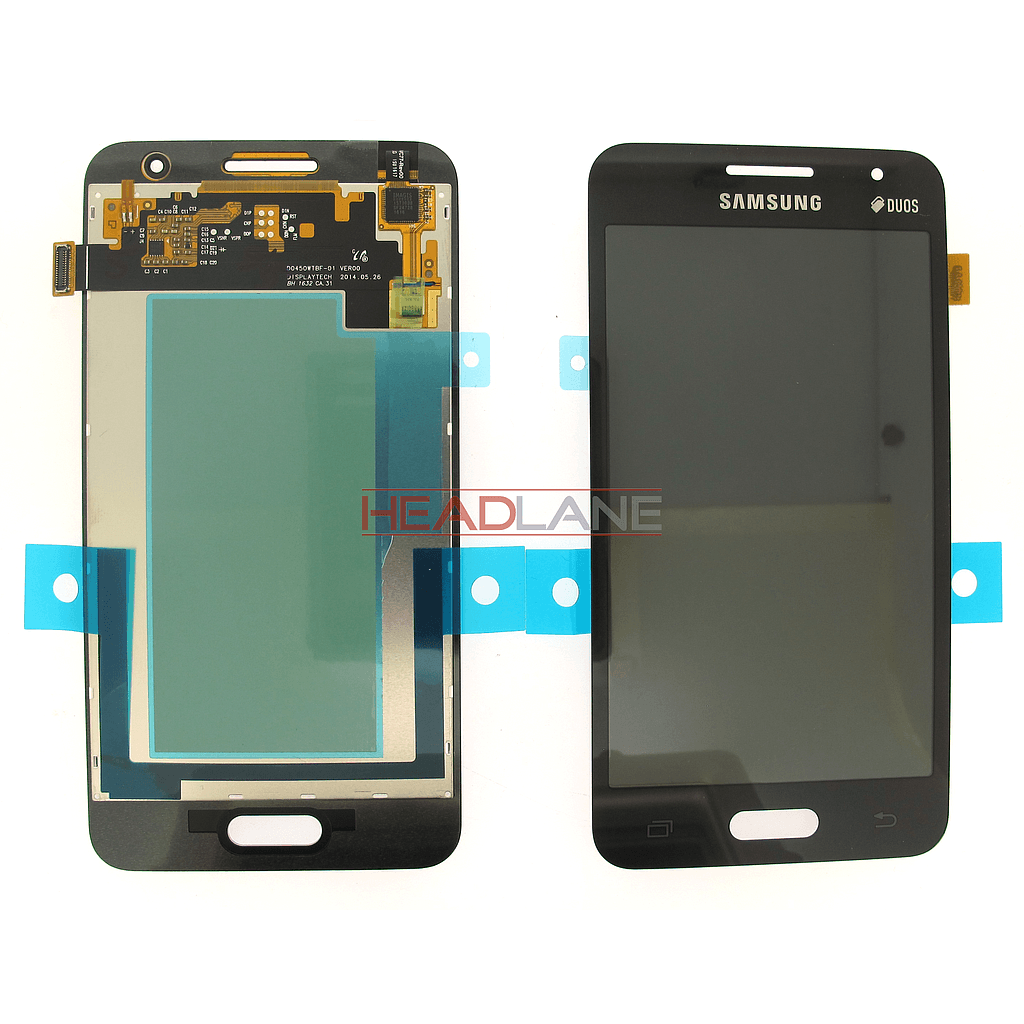 Samsung SM-G355 Galaxy Core II LCD Display / Screen + Touch - Black - GH97-16049B - Samsung Replacement Part