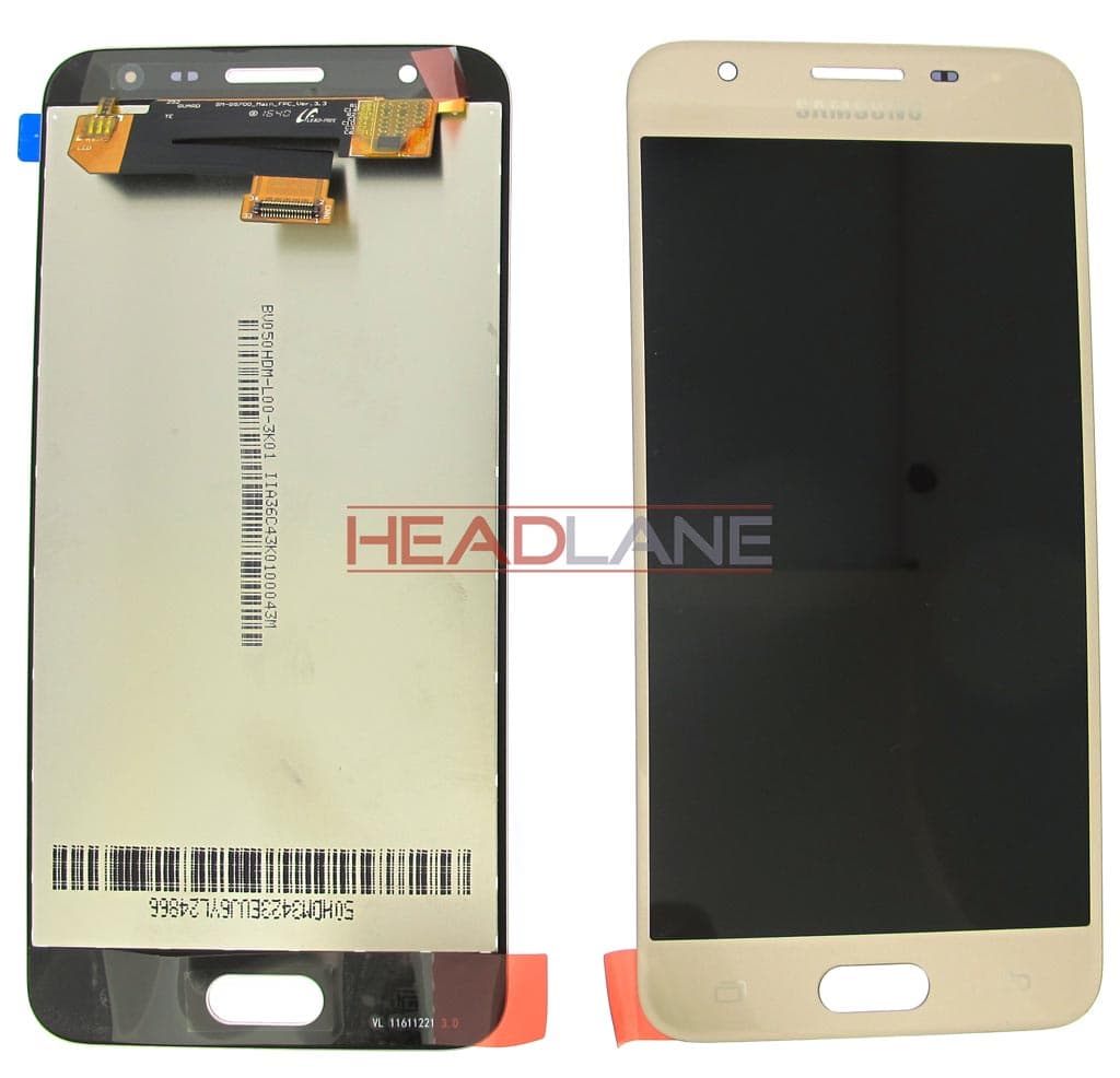 Samsung SM-G570 Galaxy On5 / J5 Prime LCD Display / Screen + Touch - Gold - GH96-10324A - Samsung Replacement Part