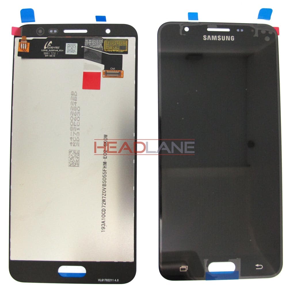 Samsung SM-G610 Galaxy On7 / J7 Prime LCD Display / Screen + Touch - Black - GH96-10367A - Samsung Replacement Part