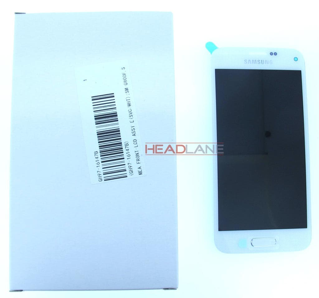 Samsung SM-G800F Galaxy S5 Mini LCD Display / Screen + Touch - White - GH97-16147B - Samsung Replacement Part