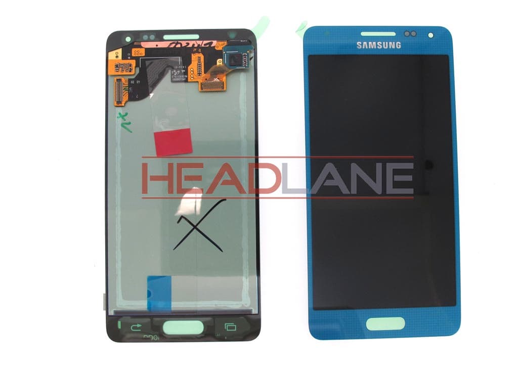 Samsung SM-G850 Galaxy Alpha LCD Display / Screen + Touch - Blue - GH97-16386C - Samsung Replacement Part