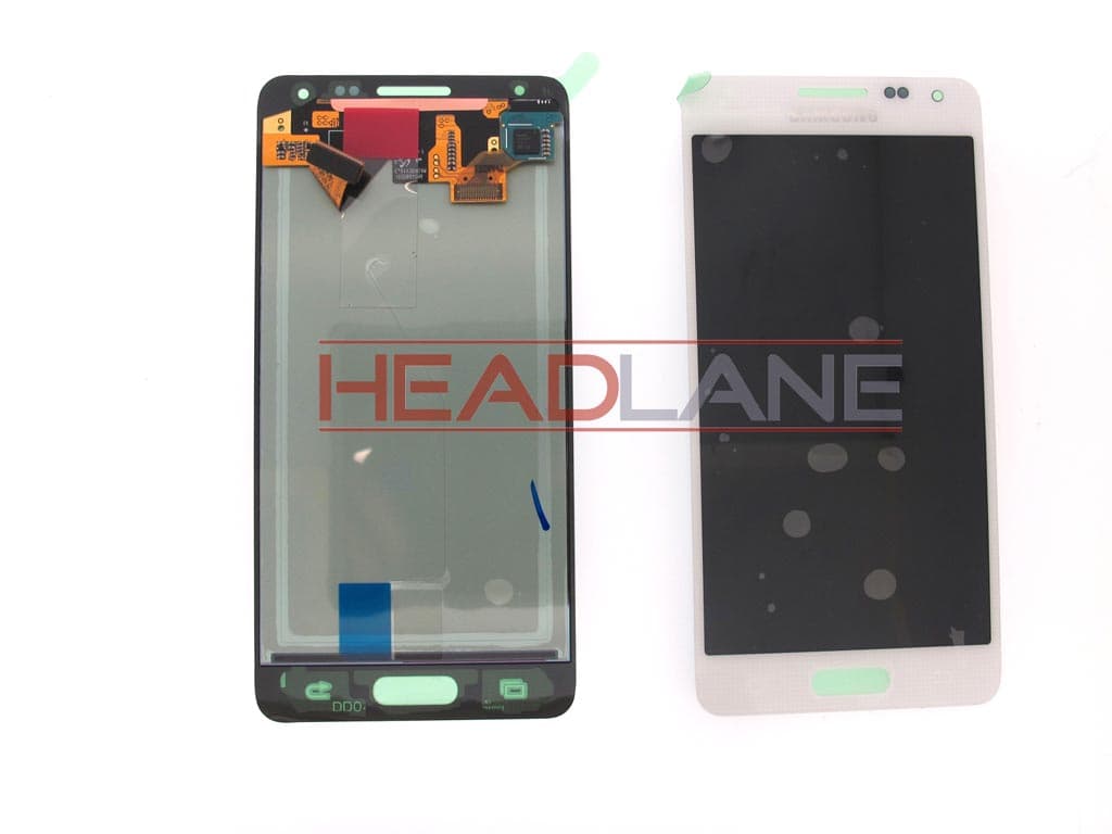 Samsung SM-G850 Galaxy Alpha LCD Display / Screen + Touch - White - GH97-16386D - Samsung Replacement Part