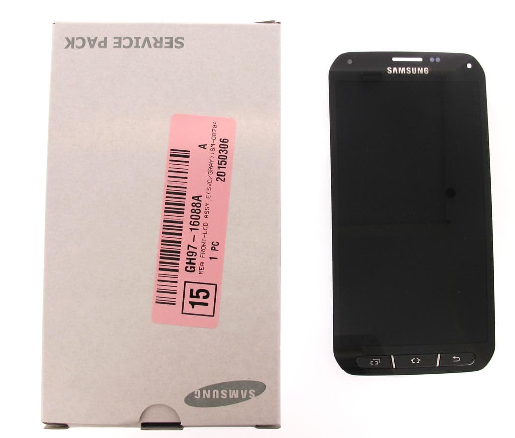 Samsung SM-G870 Galaxy S5 Active LCD Display / Screen + Touch - Grey - GH97-16088A - Samsung Replacement Part