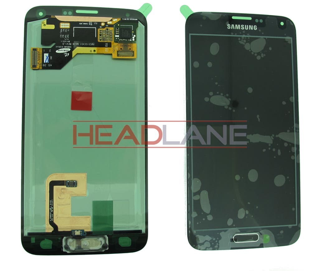 Samsung SM-G900F Galaxy S5 LCD Display / Screen + Touch - Black - GH97-15959B - Samsung Replacement Part
