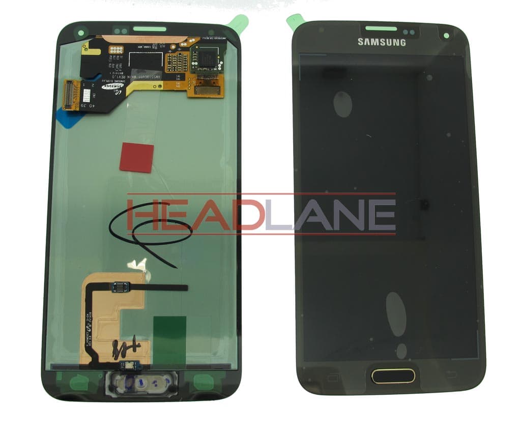 Samsung SM-G900F Galaxy S5 LCD Display / Screen + Touch - Gold - GH97-15959D - Samsung Replacement Part