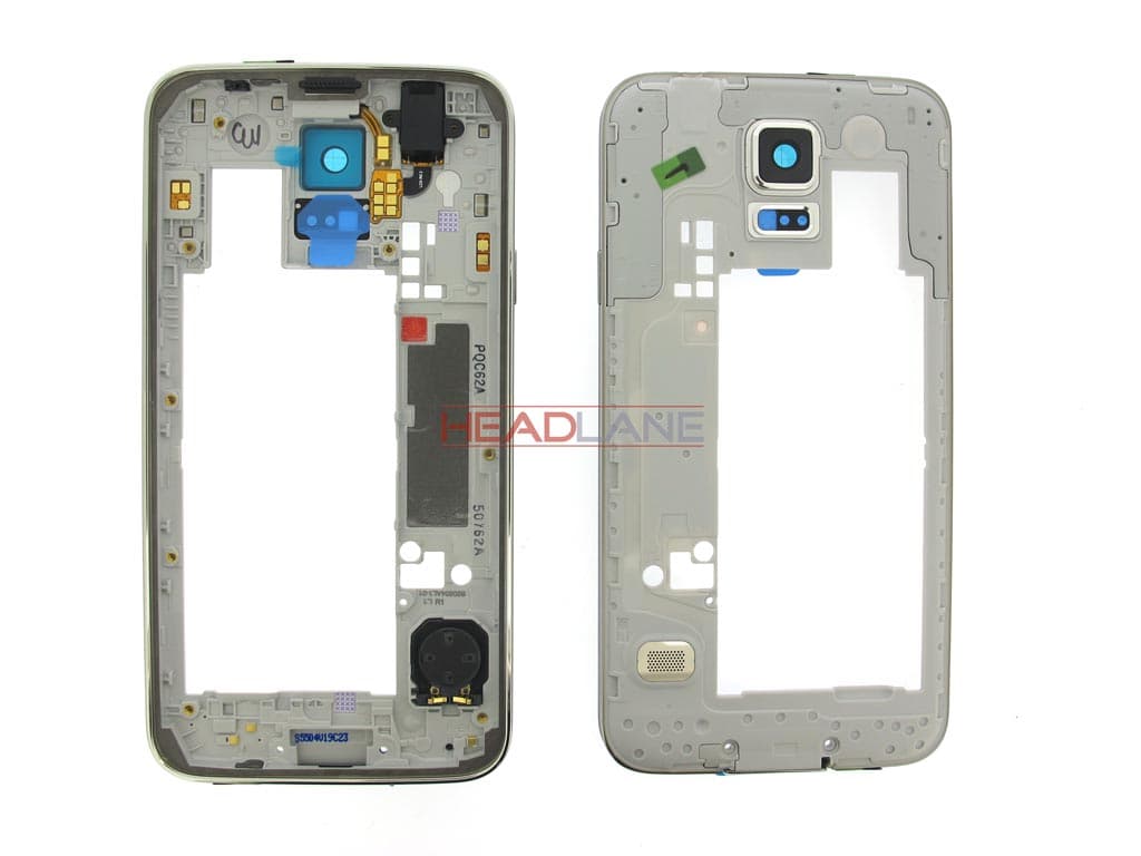 Samsung SM-G900F Galaxy S5 Middle Cover / Chassis - White - GH96-07236A - Samsung Replacement Part
