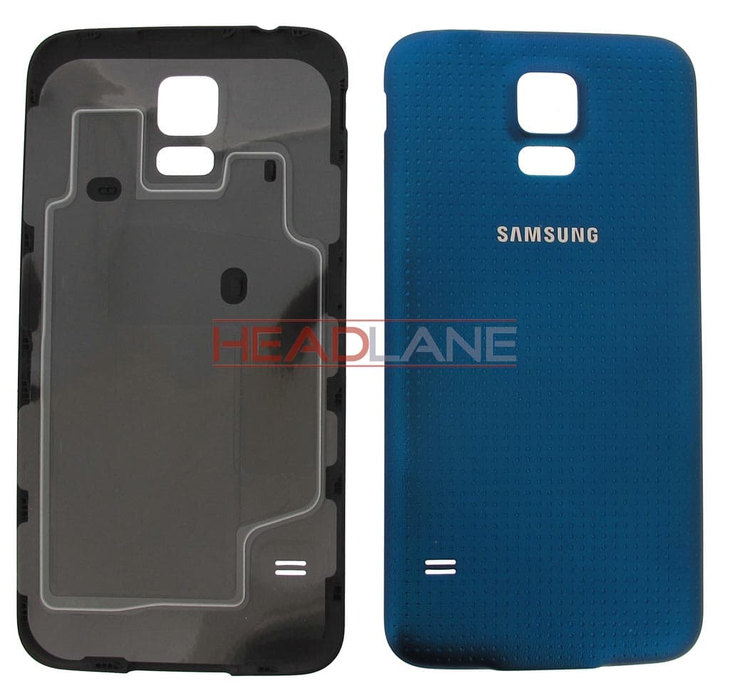 Samsung SM-G900 Galaxy S5 Battery Cover - Blue - GH98-32016C - Samsung Replacement Part