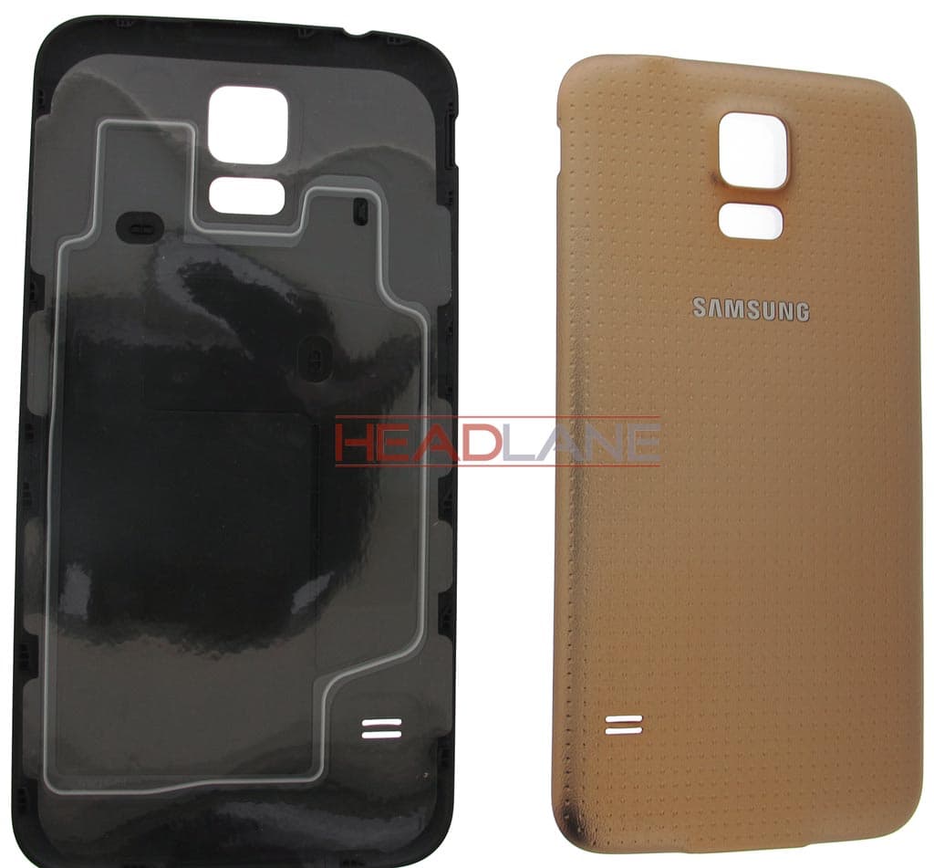 Samsung SM-G900 Galaxy S5 Battery Cover - Gold - GH98-32016D - Samsung Replacement Part
