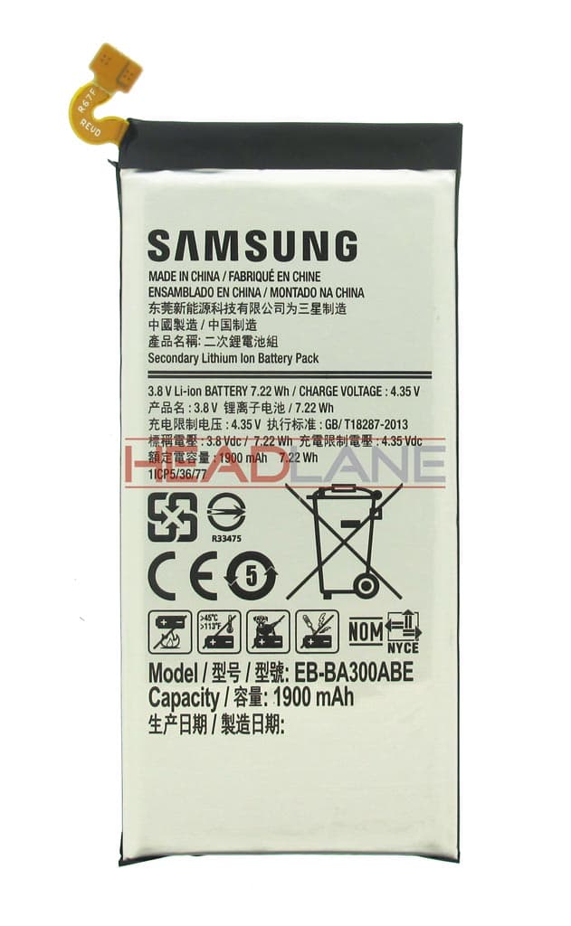 Samsung SM-A300 Galaxy A3 EB-BA300ABE 1900mAh Battery - GH43-04381B - Samsung Replacement Part