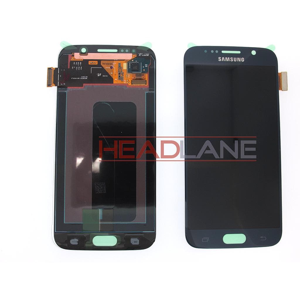 Samsung SM-G920F Galaxy S6 LCD Display / Screen + Touch - Black - GH97-17260A - Samsung Replacement Part