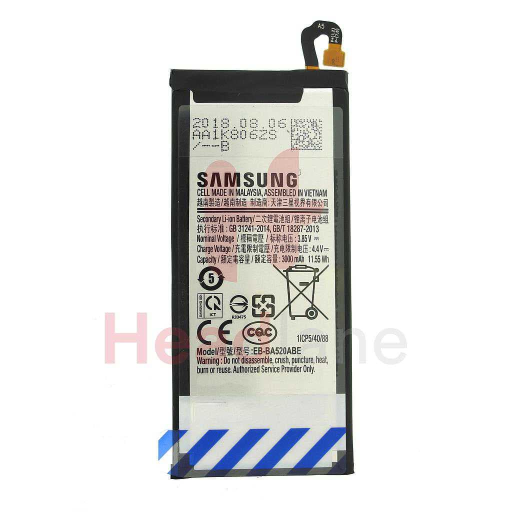 Samsung EB-BA520ABE SM-A520 Galaxy A5 (2017) SM-J530 Galaxy J5 (2017) 3000mAh Battery - GH43-04680A - Samsung Replacement Part