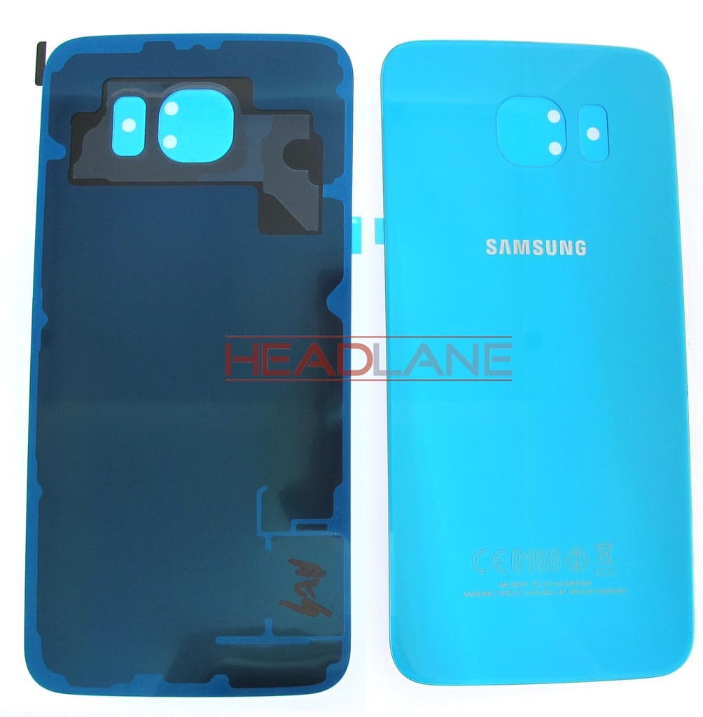 Samsung SM-G920 Galaxy S6 Battery Cover - Blue - GH82-09706D - Samsung Replacement Part