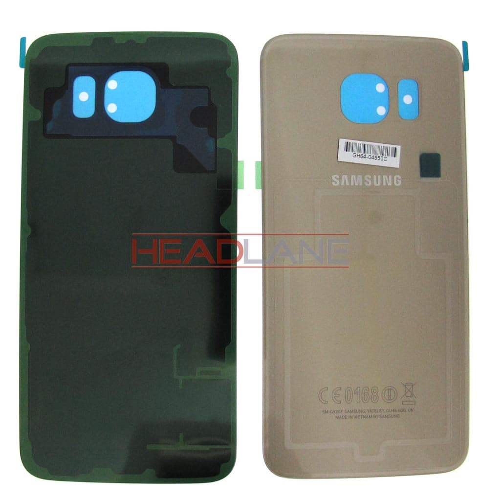 Samsung SM-G920 Galaxy S6 Battery Cover - Gold - GH82-09550C - Samsung Replacement Part