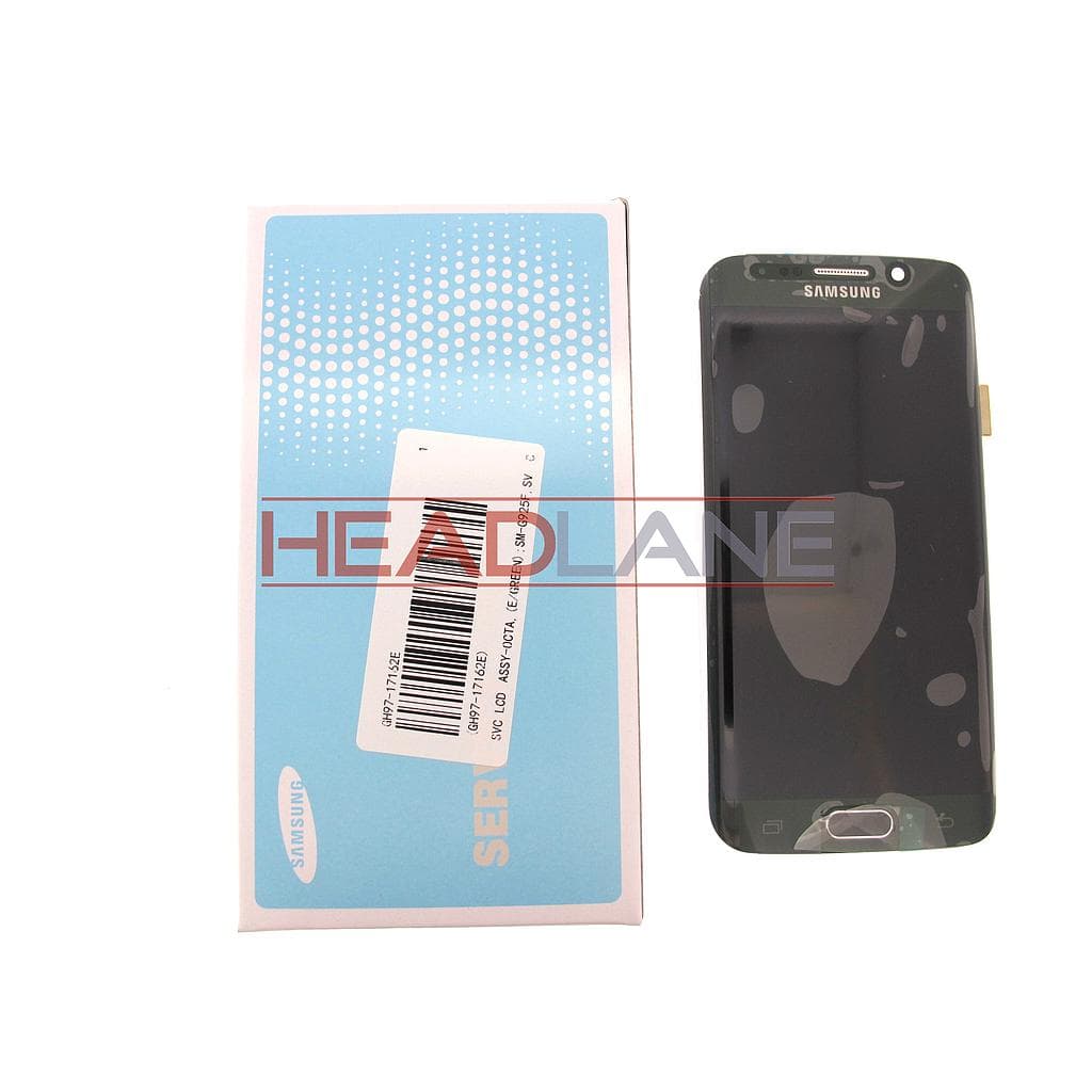 Samsung SM-G925F Galaxy S6 Edge LCD Display / Screen + Touch - Green - GH96-08540A - Samsung Replacement Part