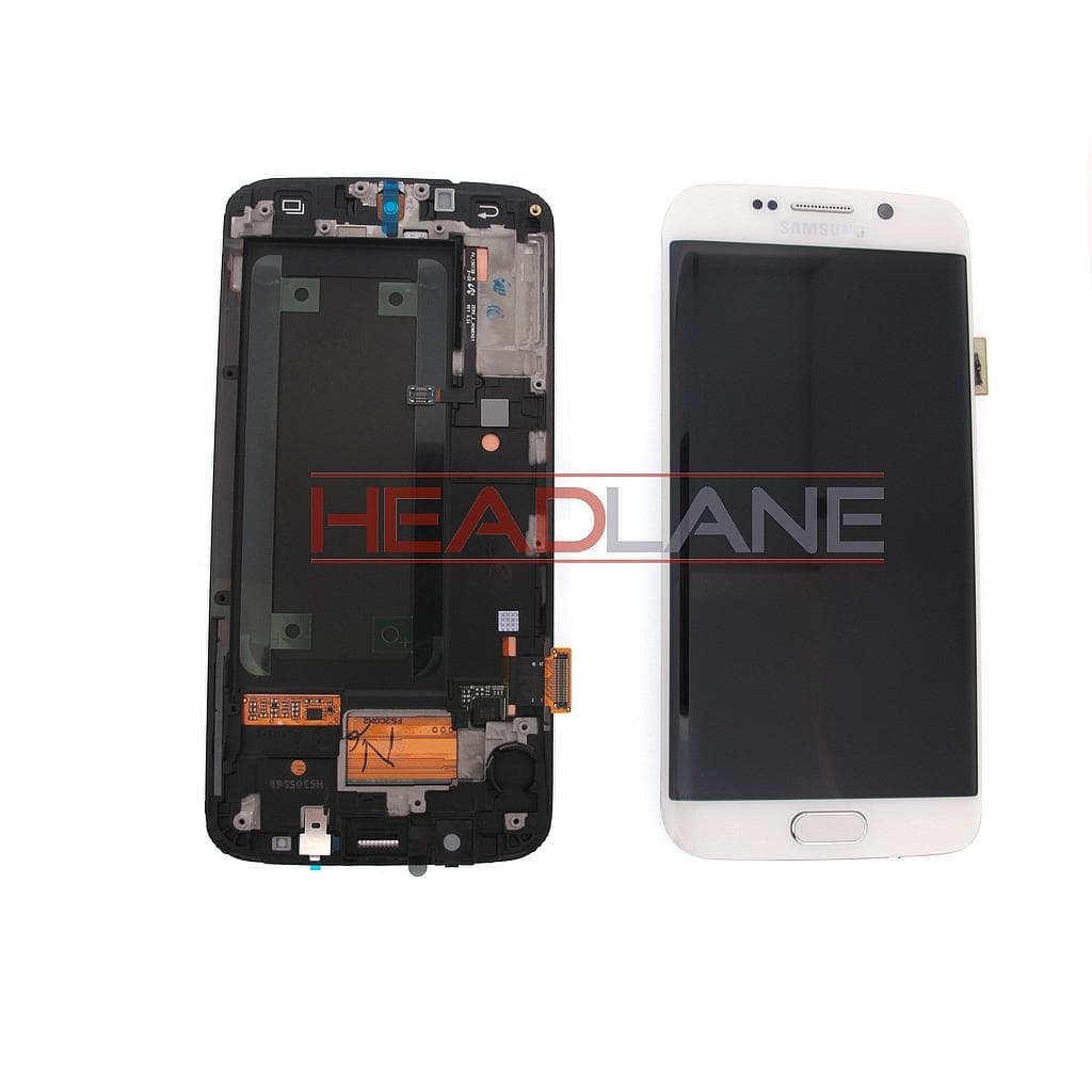 Samsung SM-G925F Galaxy S6 Edge LCD Display / Screen + Touch - White - GH97-17162B - Samsung Replacement Part
