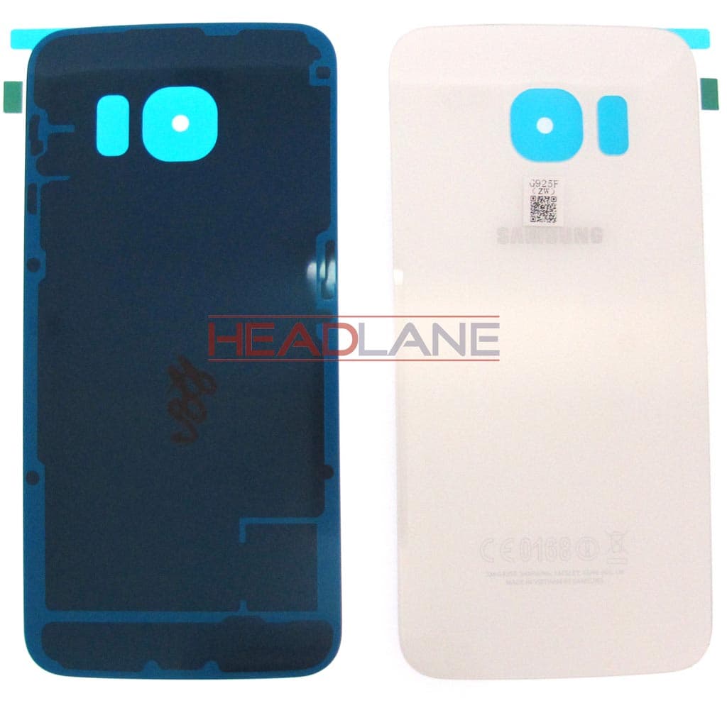 Samsung SM-G925 Galaxy S6 Edge Battery Cover - White - GH82-09602B