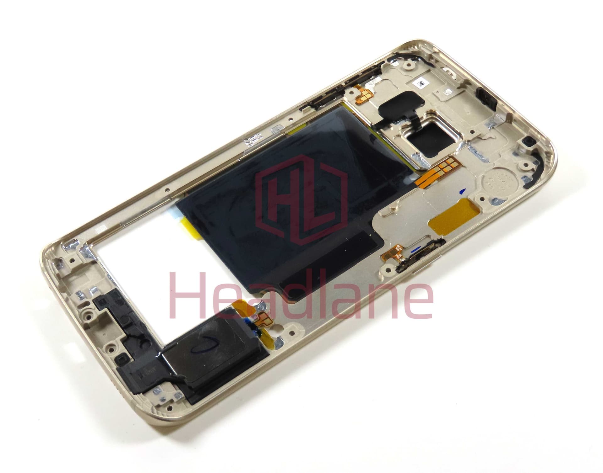 Samsung SM-G925F Galaxy S6 Edge Middle Cover - Gold - GH96-08595C - Samsung Replacement Part